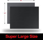 Waretary Cat Litter Mat, 36"x30", Waterproof, Scatter Control, Black | Double Layer, Urine-Proof, Non-Slip, Durable, Easy to Clean, Paw-Friendly, Safe & Odorless, Fits Large Litter Boxes