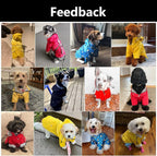 Morezi Dog Zip Up Raincoat with Reflective Buttons, Rain/Water Resistant, Adjustable Drawstring, Removable Hood, Raincoats with Legs 8lbs to 80lbs Available Light Green L
