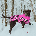 IECOii Extra Warm Reflective Adjustable Dog Jacket with Buckle Fleece Turtleneck for Cold Weather, Soft Winter Coat for Small, Medium, Extra Large Dogs
