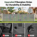 275" Retractable Baby Gates Extra Wide Retractable Fence Outdoor | 22ft Retractable Dog Gates for Doorways Extra Wide Baby Gate, 48" Tall Dog Gate Retractable Pet Gate for Garage, Driveway