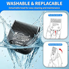 Size 4FC Detachable Pet Grooming Clipper Blade with Steel Cutter, 3/8 Inch (9.5 mm) Cut Length, Black, Compatible with Andis, Oster A5, Wahl KM10, 3 Pack