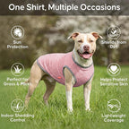 KYEESE 2Pack Dog Shirt, Lightweight Sun Protection Sleeveless Dog T Shirts for Small Dogs Girl, Breathable Puppy Reflective Tank Top Summer Dogs Clothes for Outdoor Walking, Pink+Grey, S