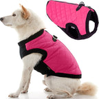 Gooby Fashion Vest Dog Jacket - Pink, Small - Warm Zip Up Bomber Vest with Dual D Ring Leash - Winter Water Resistant Small Dog Sweater