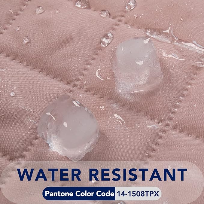 PureFit Reversible Quilted Sofa Cover, Water Resistant Slipcover Furniture Protector, Washable Couch Cover with Non Slip Foam and Elastic Straps for Kids, Dogs, Pets (X Large, Pink/Beige) | Pink/Beige, Water Resistant Couch Protector, Washable Pet Couc...