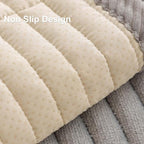Velvet Washable Dog Couch Cover, Non-Slip Waterproof Pet Sofa Protector for Cushion Sectional, L-Shaped Sofa & Loveseat, Machine Washable(1PC/27.6"x27.6",Light Grey)