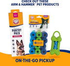 Arm & Hammer Dog Pooper Scooper Swivel Bin & Rake, Poop Scoop for Dogs, Black (2 Heavy Duty Scented Waste Bags Included)