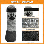 KOOLTAIL Anti Slip Dog Socks for Hot/Cold Pavement to Prevent Licking Paws,Booties for Hardwood Floors,Traction Rain Dog Boots&Paw Protectors Shoes with Grip for Outside Small Medium Large Senior Dogs