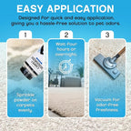 NonScents Carpet & Rug Odor Eliminator - Smell Neutalizer for Pets - 1 Pack | 14 ounce, Safe and Fragrance-free pet carpet deodorizer, For Cat & Dog, Removed Pet Urine odors, Fresh scent powder
