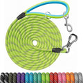 NTR 15FT Training Leash for Dogs, Nylon Rope Dog Leash with 2 Swivel Hooks and Comfortable Padded Handle, Cat Puppy Leash Lead for Small Medium Large Dogs Training, Playing, Camping, or Backyard