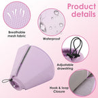 AOFITEE Soft Dog Cone, Adjustable Cones for Dogs After Surgery, Comfy Dog Cone Collar Alternative to Stop Licking, Elizabethan Recovery Collar for Large Dogs(Purple,Large)