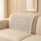 Smiry Couch Cover for Dogs, Non Slip Fuzzy Pet Sofa Arm Covers Washable | Sofa Slipcovers for Armrest & Backrest, Soft Thick Furniture Protector for Cats Dogs, Against Fur, Dirt (35.4"x35.4")