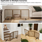 Dog Gate for Stairs,Foldable Dog Gate for Indoor Doorways House,Freestanding Pet Gates for Dogs,Doogie Puppy Fence Gate