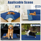 Smiry Waterproof Dog Bed Cover, Reversible Pet Blanket for Sofa Couch | Soft Washable Dog Blanket, Leakproof Couch Cover for Dogs Cats & Furniture Protection, 82x82, Navy/Blue