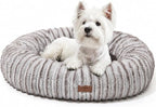 FUKUMARU Dog Bed, 30" Orthopedic Dog Beds for Medium Dogs, Donut Cat Beds | Gradient Color Calming Dog Bed Medium Size, Round Pet Beds with Washable Cover, Luxury Comfy Cat Bed for Indoor Cats, Coffee