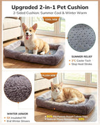 Morpilot Cat Carrier Soft for Large Medium Cats and Puppy up to 20lbs | with Dual-Sided Cushion, Secure Buckle and Foldable Bowl, Dog Carriers for Small Dogs - Pet Carrier (Brown)