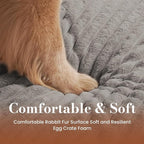 Dog Beds for Large Sized Dog, Orthopedic Foam with Waterproof Lining | Egg crate foam for joint support. Soft plush surface. Non-slip bottom. Removable & machine washable cover. OEKO-TEX certified