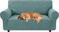 XINEAGE Stretch 2 Seater Slipcover, Non-Slip Pet Couch Cover,Light Blue | Washable Furniture Protector, Elastic Bottom, Dogs & Cats Friendly, Scratch-resistant, Fast Setup, High Elasticity