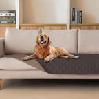 gogobunny 100% Double Sided Waterproof Dog Blanket Soft Pet Bed Cover Reversible Protect Furniture Couch Sofa Car for Puppy Cat Kids (Dark Coffee/Light Coffee, 30x80 Inch (Pack of 1))