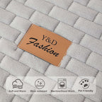 Washable Velvet Dog Couch Cover, Plush Pet Sofa Furniture Protector for 2-3 Cushion Couch, Non-Slip Washable Cover for Dogs(1PC/27.6"x59.1",Light Grey)