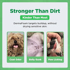 DermaFoam Dog Shampoo 16 oz | Pet Supplies for Odor Control & Greasy Coats – Sulfate Free Moisturizing Formula Pet Shampoo, Fresh Cucumber Scent 500ml