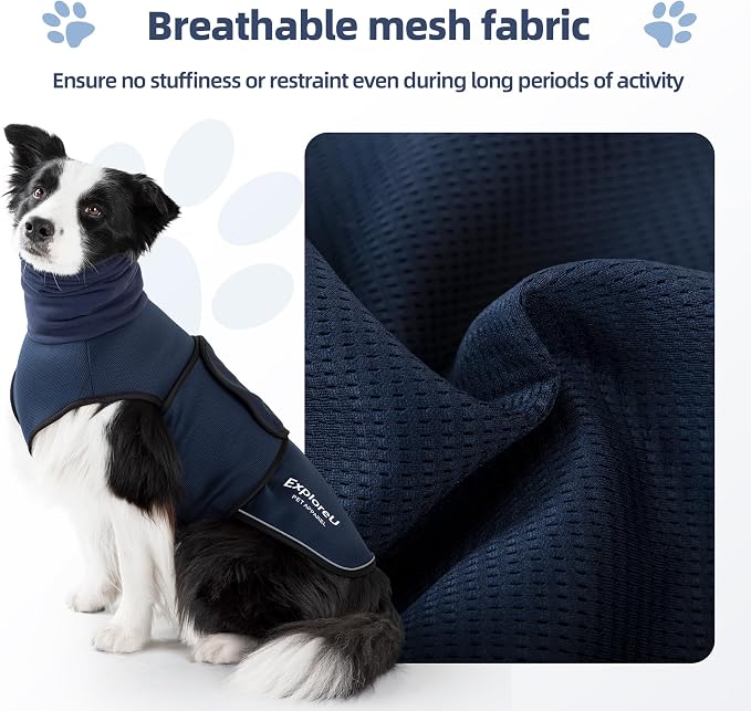 Dog Anxiety Vest–Dog Calming Shirt for Noise,Separation,Bule,3XL(66-88lbs) | Soothe your pet,Reduce anxiety,Keep things calm
