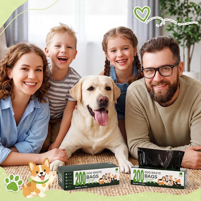 Sherr 25 Boxed Rolls 5000 Counts Dog Poop Bags Bulk Leak Proof Dog Doggy Poop Pet Waste Station Refill Roll Bags for Puppy Pets Outdoor Walking and Travel
