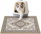 Unicorn Catcher 24"x15" Cat Litter Mat Non-Slip Washable Litter Box Mat | High-Density PVC Litter Catcher Mat Efficiently Traps Scattered Litter From Paws To Keep Floors Clean