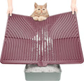 UPSKY Large Cat Litter Mat 31" x 24 Waterproof and Washable, Soft on Paws | Litter Catcher Pad, Cat Litter Trapping Mat, Scatter Control, Fits Most Litter Boxes, Use for Dogs & Cats, Red