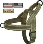 Forestpaw No Pull Dog Harness with Large Handle,Comfortable,M,Green | Adjustable Fits Chest 23-28",28-50 lbs,Slip On,Quick Release Buckle,Easy Control,Soft Padded,for Medium Dogs Walking Training