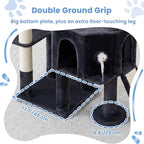 Cat Tree, 78.7" Tall Heavy Duty Cat Tower for Indoor Cats VCT033G | Cat Furniture with Sturdy Structure, Spacious Condo, Cozy Top Perch & Scratching Posts, Hammock, Smoky Gray
