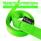 HIKISS Long Dog Leash Obedience Recall Training Agility Lead with Thickening Material for Large Dog - 15ft 20ft 30ft 50ft 100ft Training Leash(Green 50ft)