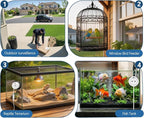Aquarium Camera for Fish Tank, 2K 3MP Underwater Pet Camera with Close Focus Lens，AI Motion Detection, Dual Band WiFi, Magnetic Mount, Night Vision, App Remote Viewing