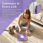 Dog Cat Lick Mat and Slow Feeder Bowl Set, Thickened Food Grade Silicone with Strong Suction Cups, Anxiety Relief Calming Lick Pad for Bathing Grooming Training