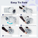 Tempcore Plush Cat Tunnel for Indoor Cats, 3 Way Collapsible Pet Play Tunnel with Teaser Wand, Peek Holes & Hanging Ball, Interactive Tube for Kittens & Rabbits, Light Grey