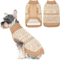 HOMIMP Dog Sweater Argyle - Warm Sweater Winter Clothes Puppy Soft Coat, Ugly Dog Sweater for Small Medium and Large Dogs, Pet Clothing Boy Girl