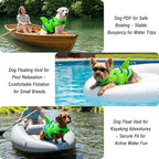 Fragralley Shark Fin Dog Life Jacket, High Buoyancy with Tear-Resistant Nylon of Dog Swim Vest, Pet Life Preserver for Small Medium Large Dogs, Puppy Float Vest for Swimming and Boating