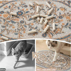 Bienbee Cat Litter Mat, 33" x 22" Dense Trapping Mesh for Litter Boxes | Litter Box Mat with PVC Mesh, Waterproof &Urineproof, Non-Slip Grip, Soft On Kitty Paws and Easy to Clean to Protect Floor