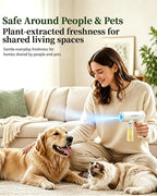 Nano Blue Light Deodorizer Spray Refill Pet & Home Odor Eliminator | Bio-Enzyme Odor Control, For Dog & Cat Urine, Litter Box, Carpets, Trash Bins & Car Interiors, Safe for People & Pets