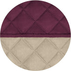 PureFit Reversible Quilted Sofa Cover Dog Couch Covers for Sofa, 66 in | Wine/Beige, Water Resistant Couch Protector, Washable Pet Couch Cover with Non Slip and Elastic Straps For Kids