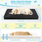 Loiion Dog Car Bed, Non-Slip Backseat Extender Pet Mat 50"x24.6" | Removable, Washable Dog Bed With Waterproof Liner Protects Car Seats, Anti-Slip Travel Bed For Dogs