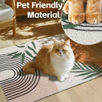 Cat Litter Mat Litter Trapping Mat, 24"x15" Waterproof Urine Proof Litter Box Mat Catcher Mat Non-Slip Washable for Kitty Kitten, Orange
