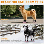 KOOLTAIL Anti Slip Dog Socks to Prevent Licking Paws,Dog Shoes for Hot Pavement, Reflective Traction Control Booties, Dogs Boots & Paw Protector for Hardwood Floors Small Medium Large Senior Dogs