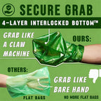 Ultra Thick & Deep RockRhino Dog Poop Bags for Large & XL Dogs | 4-Layer Interlocked Bottom, Certified Compostable | Vanilla Scent, 60 Bags, Easy Open Tie Handles | Fits Holder, Not Scooper
