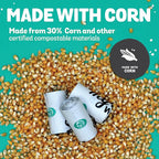 MyEcoWorld® Compostable Pet Poop Bags - Made with Corn and Other Certified Compostable Materials - 360 Bags - 24 Roll - Extra Strong - Leak Proof - Unscented - Easy to Open