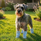 Breathable Hot Pavement Dog Shoes for Small & Medium Dogs(Blue, 2# | Adjustable Double Strap and Non-Slip Dog Boots Paw Protectors for Walking Running Hiking, Soft Comfortable Safe Easy to Wear
