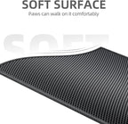 ESTHELLO Cat Litter Mat Honeycomb Double Layer Design 24’ ’ x 15’ ’ Black