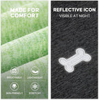 KYEESE 2Pack Dog Shirt, Lightweight Sun Protection Sleeveless Dog T Shirts for Large Dogs, Breathable Pet Reflective Tank Top Summer Dogs Clothes for Outdoor Walking, Green+Grey, 3XL