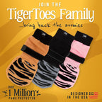 DOK TigerToes Premium Non-Slip Dog Socks for Hardwood Floors - Extra-Thick Grip that Works Even When Twisted - Prevents Licking, Slipping, and Great for Dog Paw Protection (Cool Caramel, X-Large)