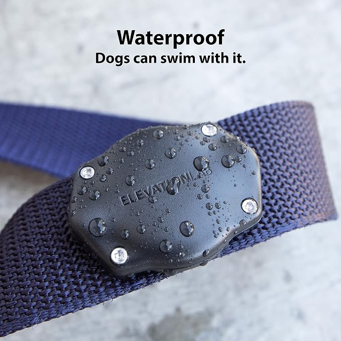 Elevation Lab AirTag Dog Collar Holder - Waterproof (4 Pack) | Secure, Durable, Fits Any Collar Width, Doesn't Dangle, Comfortable