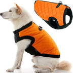 Gooby Fashion Vest Dog Jacket - Orange, X-Small - Warm Zip Up Bomber Vest with Dual D Ring Leash - Winter Water Resistant Small Dog Sweater